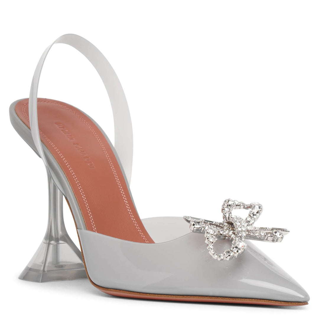 パンプス Rosie Embellished PVC Pumps Amina Muaddi Rosie Embellished PVC Pumps - Runway Catalog