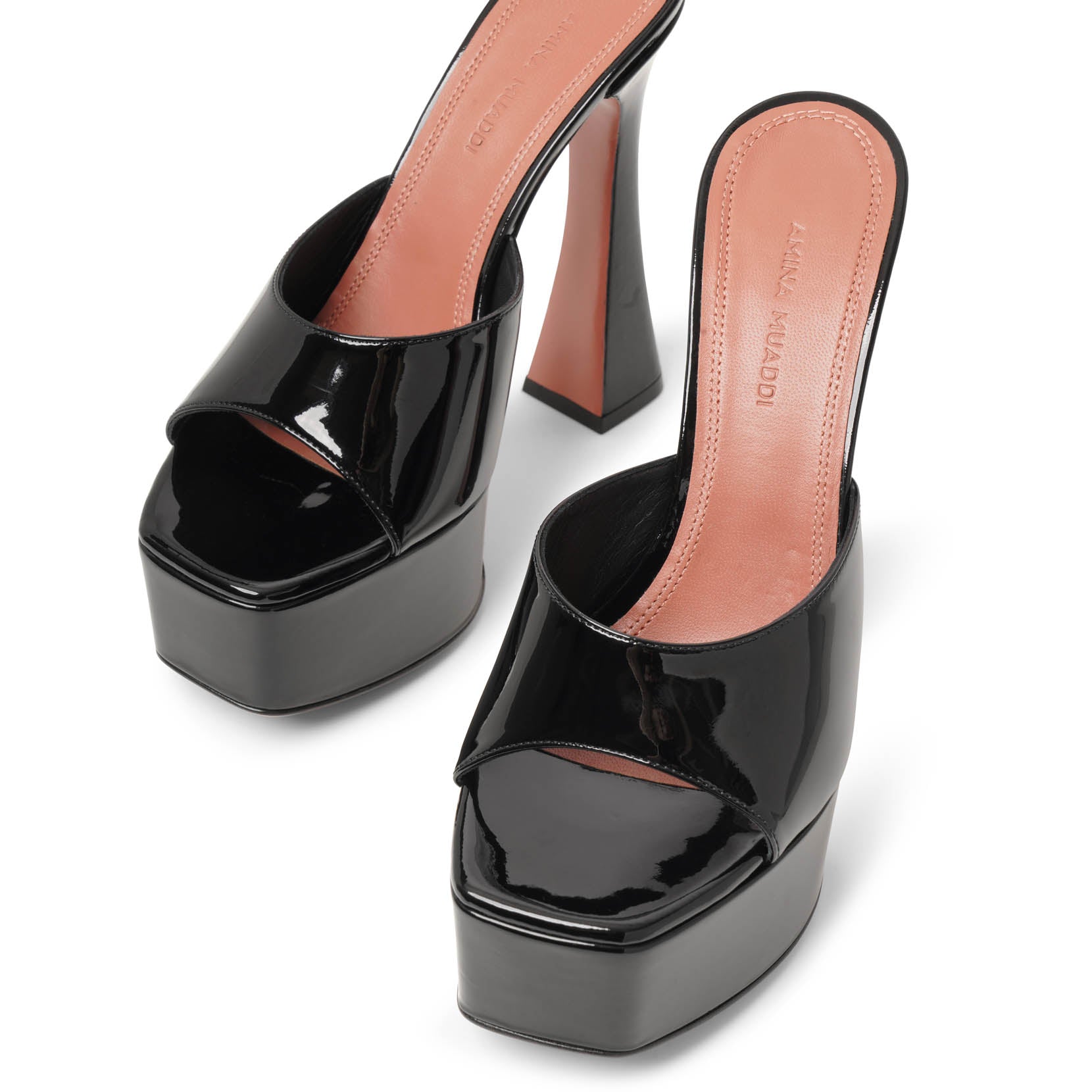 Dalida 140 patent black sandals