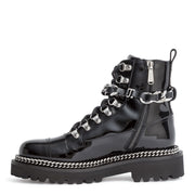 Army black patent leather boots