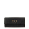 Black Double Gancio Continental Wallet