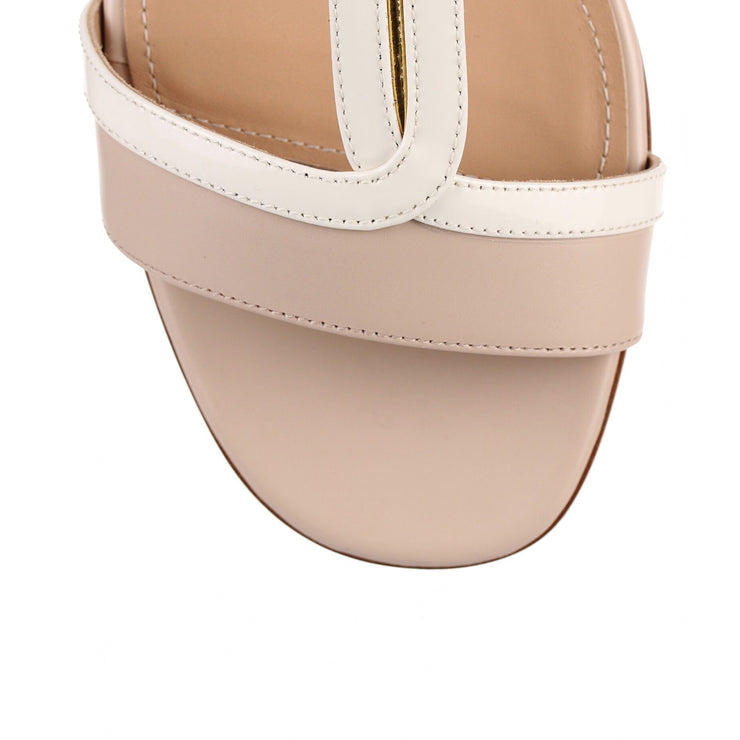 Gerry macadamia leather sandal