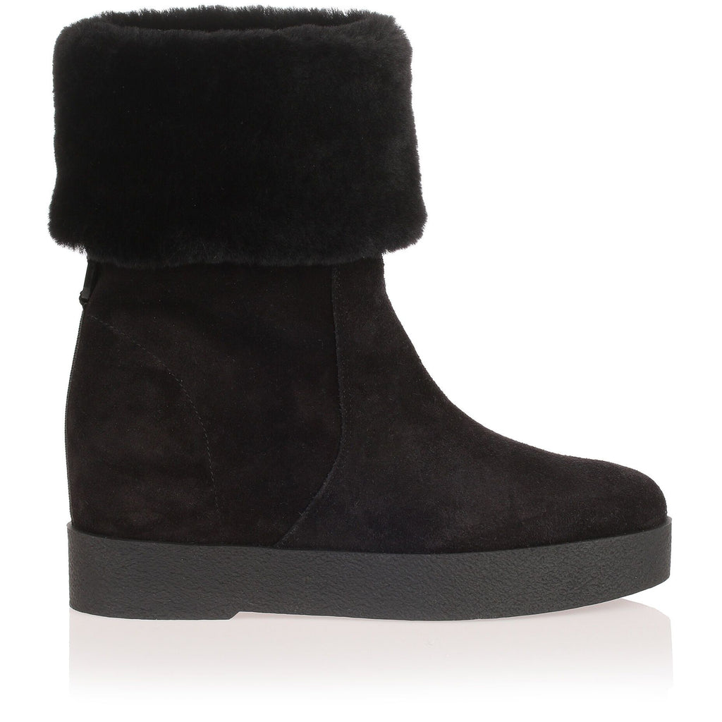 Ferragamo clearance shearling boots