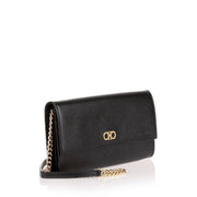 Black cross-body mini bag