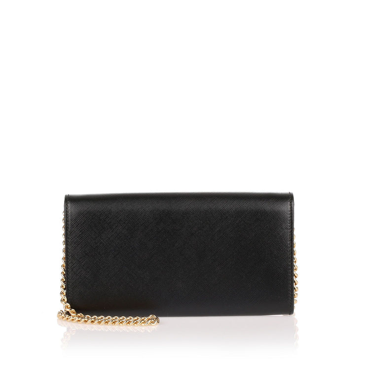 Black cross-body mini bag