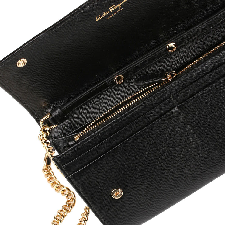 Black cross-body mini bag