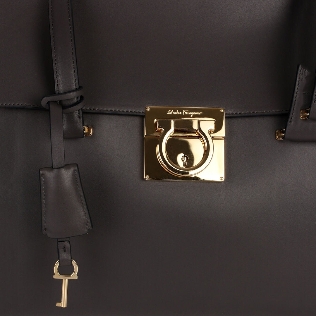 Ferragamo | Mara dark grey tote | Savannahs