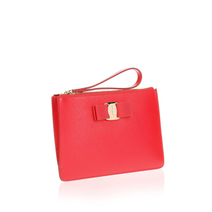 Bright red Vara pouch