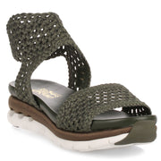 Edam khaki braided sandal