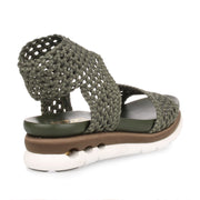 Edam khaki braided sandal