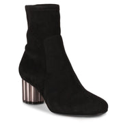 Catania black suede stretch boot