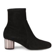 Catania black suede stretch boot