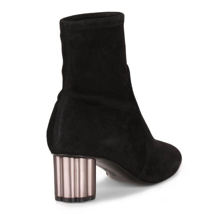 Catania black suede stretch boot