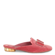 Sciacca dark pink velvet slipper