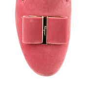 Sciacca dark pink velvet slipper