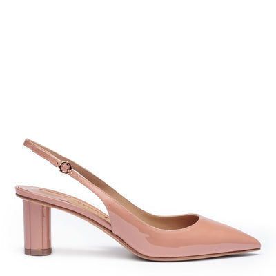 Buti 55 patent beige pumps