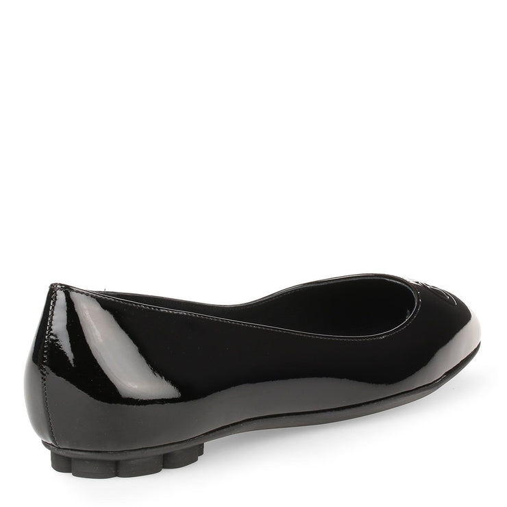 Broni black patent leather ballerinas