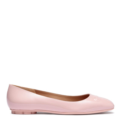 Broni patent blush leather ballerinas