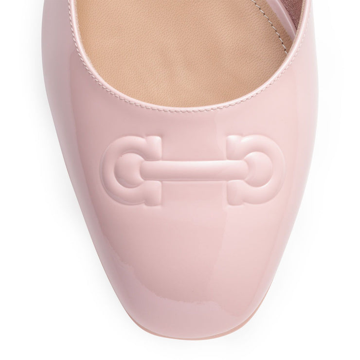 Broni patent blush leather ballerinas