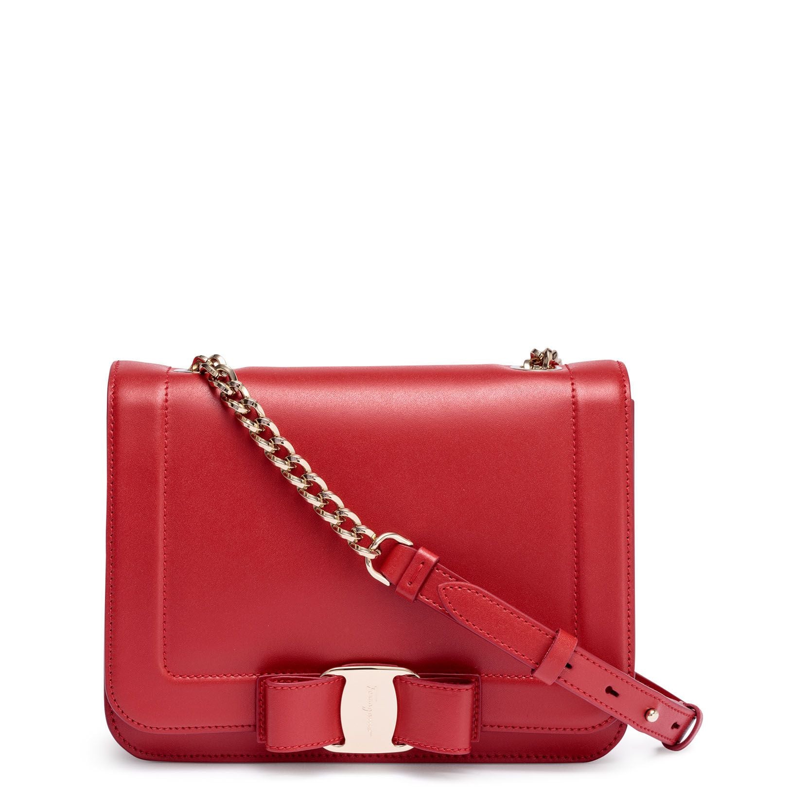 Ferragamo | Vara red leather shoulder bag | Savannahs