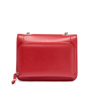 Vara red leather shoulder bag