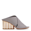 Lasa 70 grey leather sandals