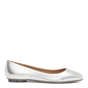 Broni 10 metallic silver leather ballerinas