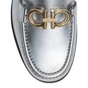 Rolo 10 silver leather loafer