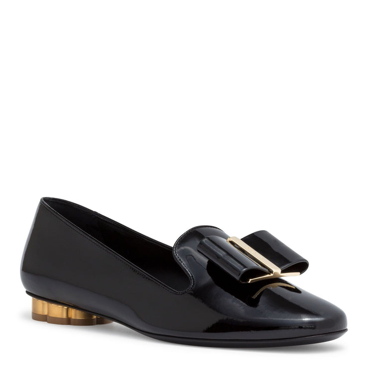 Sarno 10 Black Patent Leather Flats