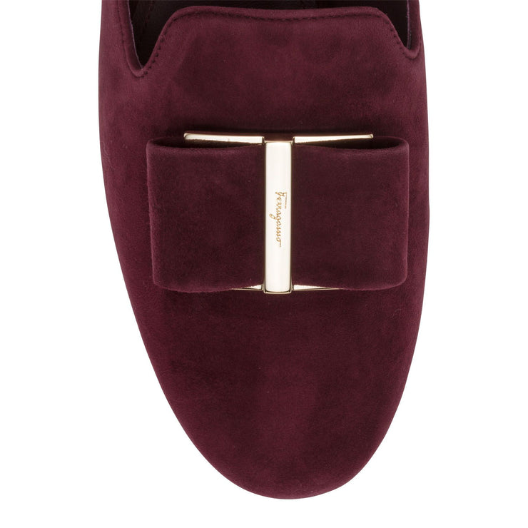 Sciacca burgundy suede flats