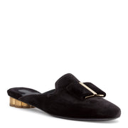 Sciacca black velvet flats