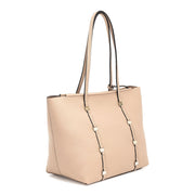 Emosion almond beige leather tote