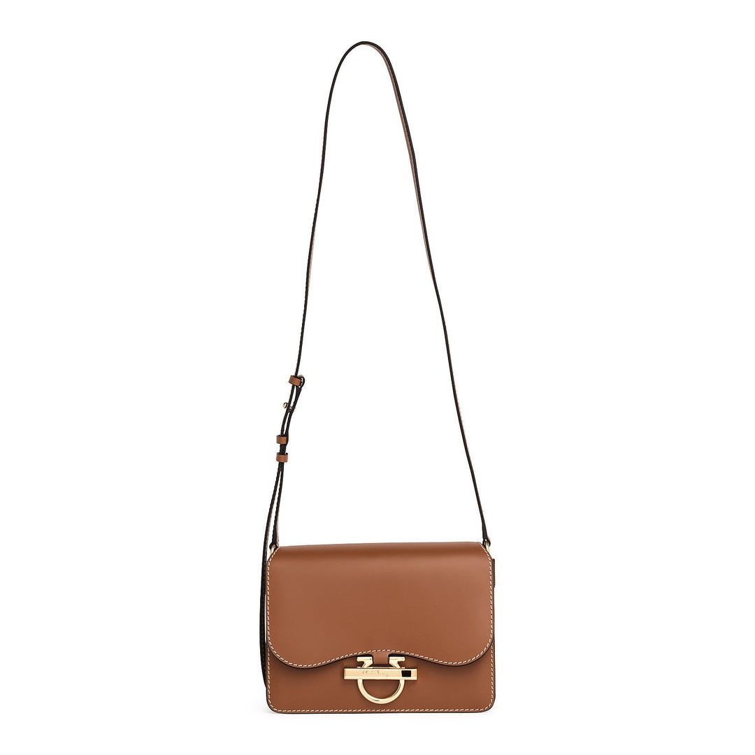 Ferragamo Joanne tan leather shoulder bag Savannahs