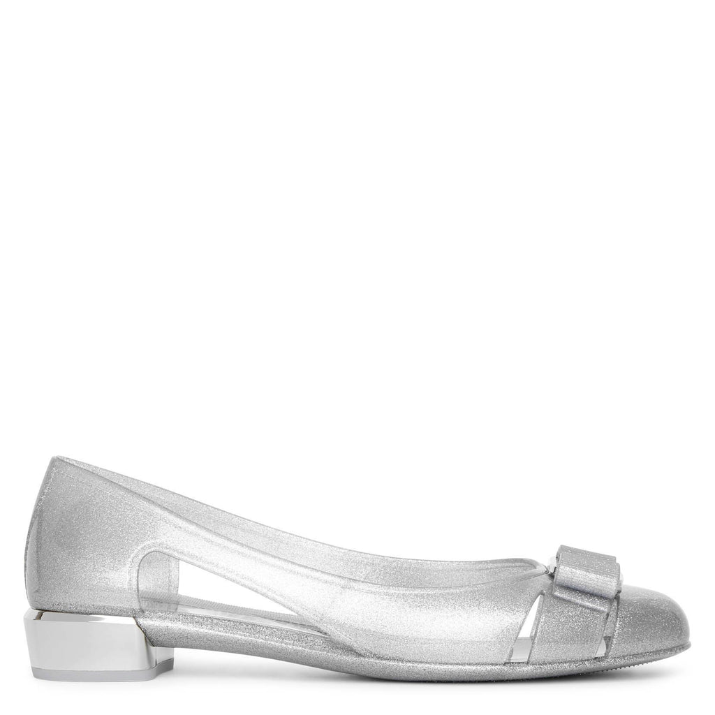 Ferragamo Vara Jelly glitter flats Savannahs - Main Image