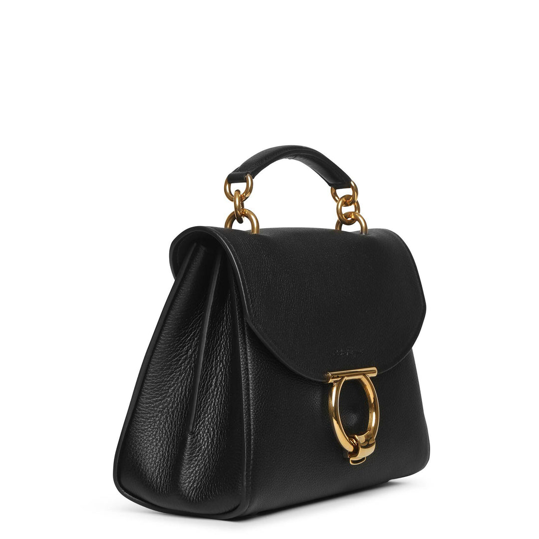 Ferragamo | Margot Gancini top handle black bag | Savannahs
