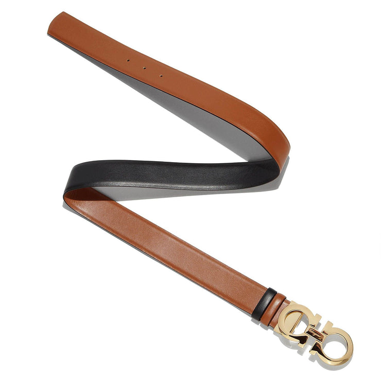 Gancini Reversable and Adjustable tan belt
