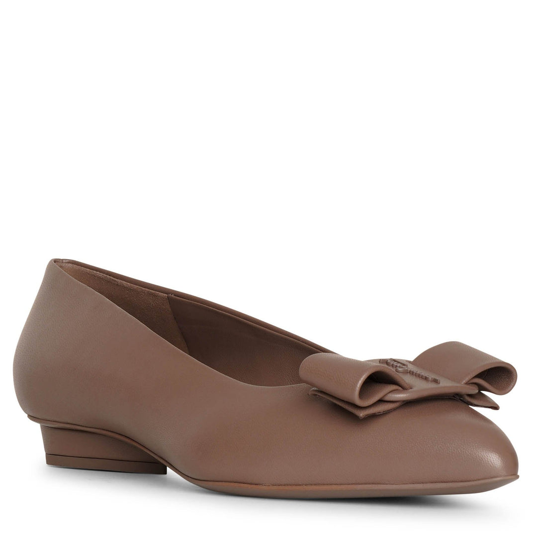 Ferragamo | Viva caraway seed leather flats | Savannahs