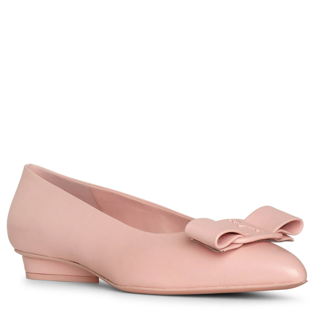 Ferragamo | Viva nylund pink leather flats | Savannahs