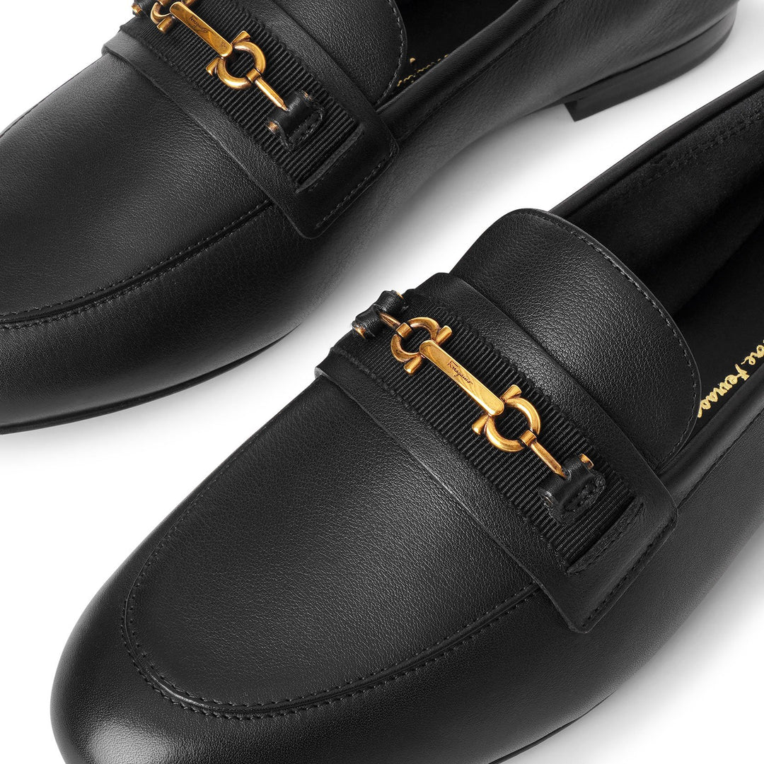 Salvatore Ferragamo ブラックミュール SF18120S-Salvatore-Ferragamo-
