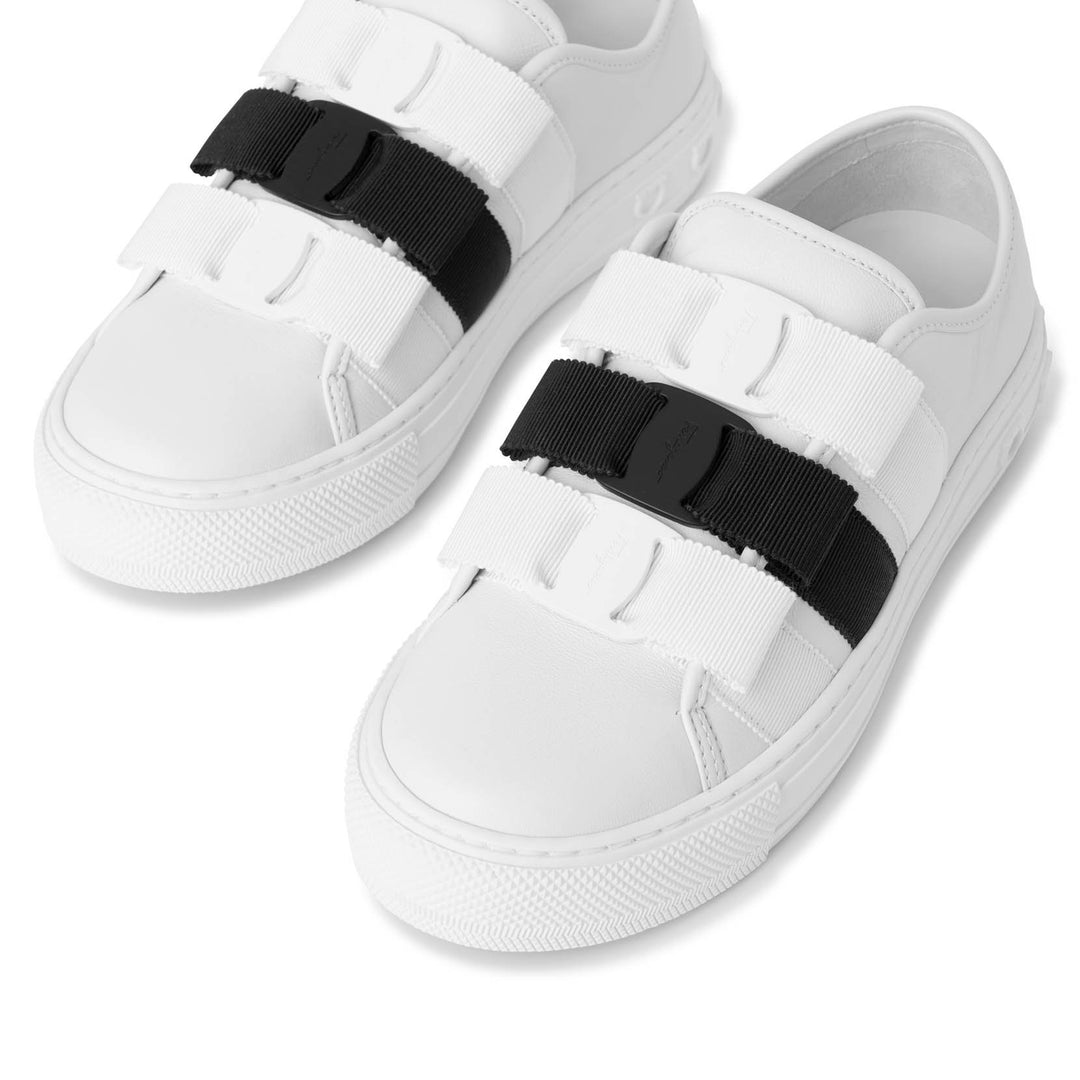 Ferragamo | Nataly white bow sneakers | Savannahs