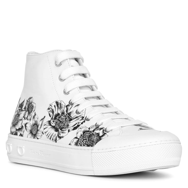 Nirvana floral leather sneakers