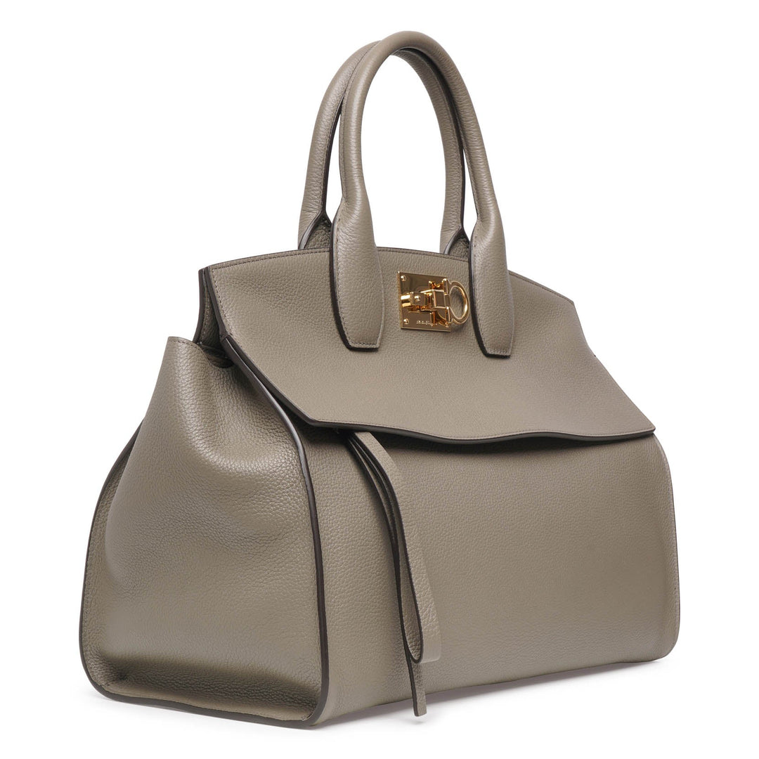 Ferragamo | The Studio Soft olive leather bag | Savannahs