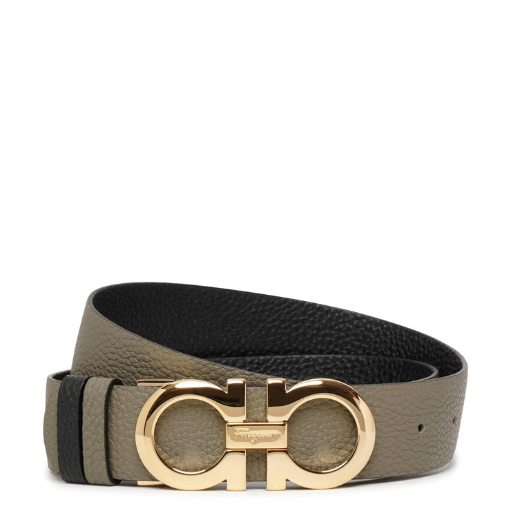 Ferragamo, Grained leather 35mm reversible belt