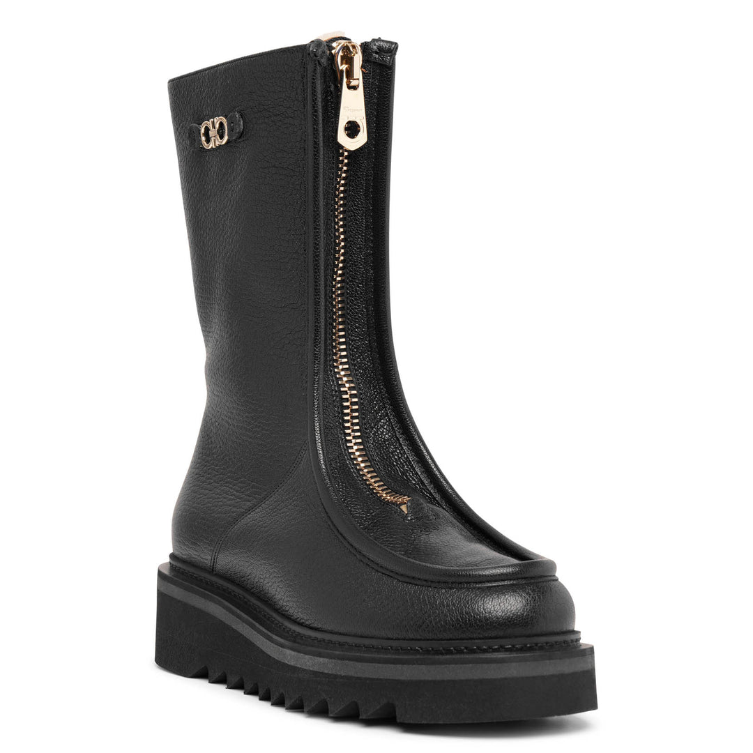 Eurialo zipped ankle boots シアリングライナーブーツ SF21513S-Salvatore-Ferragamo-