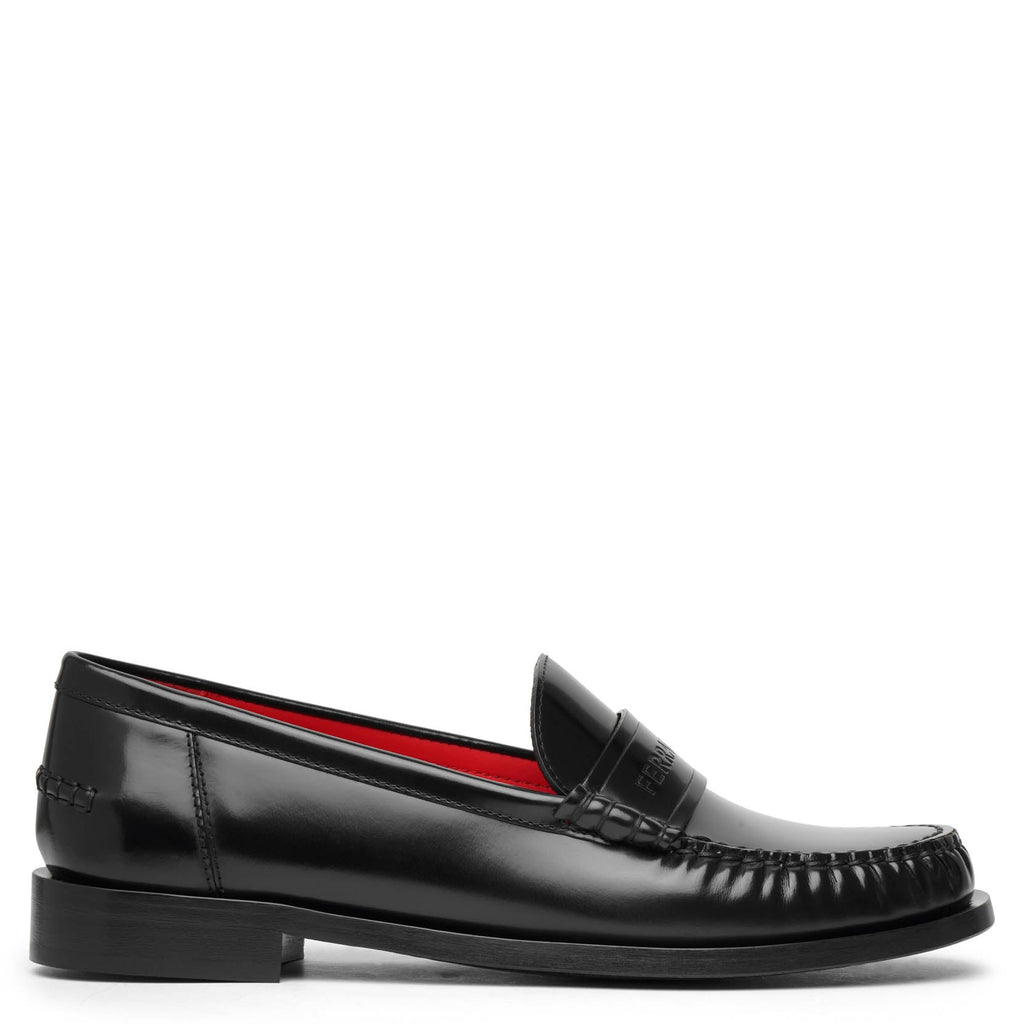 ローファー・オックスフォード Salvatore Ferragamo Black Leather Limania Loafers Amazon | [Salvatore Ferragamo] [フェラガモ] ローファー