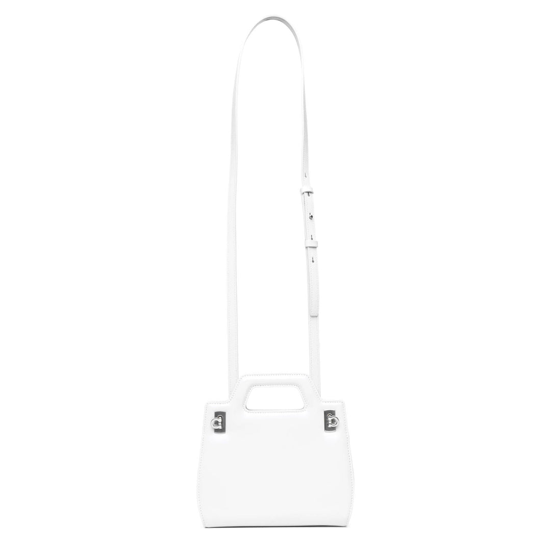 Ferragamo | Wanda mini white leather bag | Savannahs