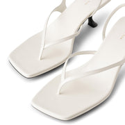 The Row | Constance white leather sandals | Savannahs
