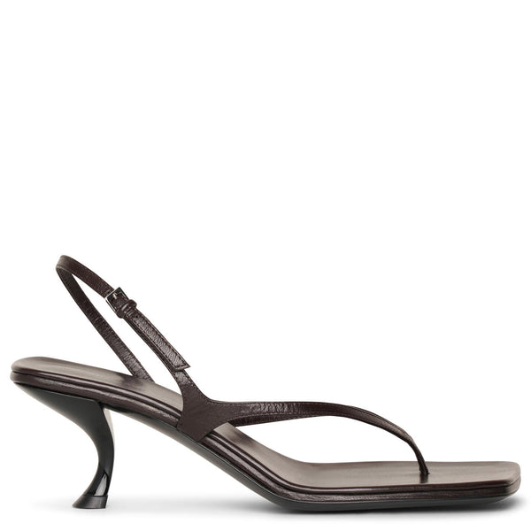 The Row | Constance mocha leather sandals | Savannahs