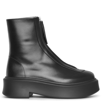 Zipped 1 leather ankle boots