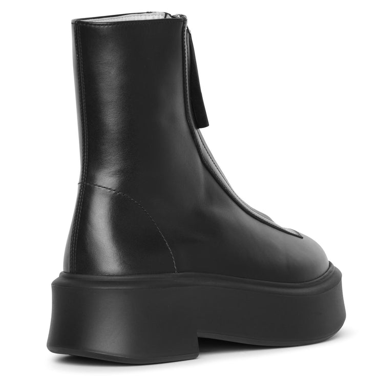 Zipped 1 leather ankle boots