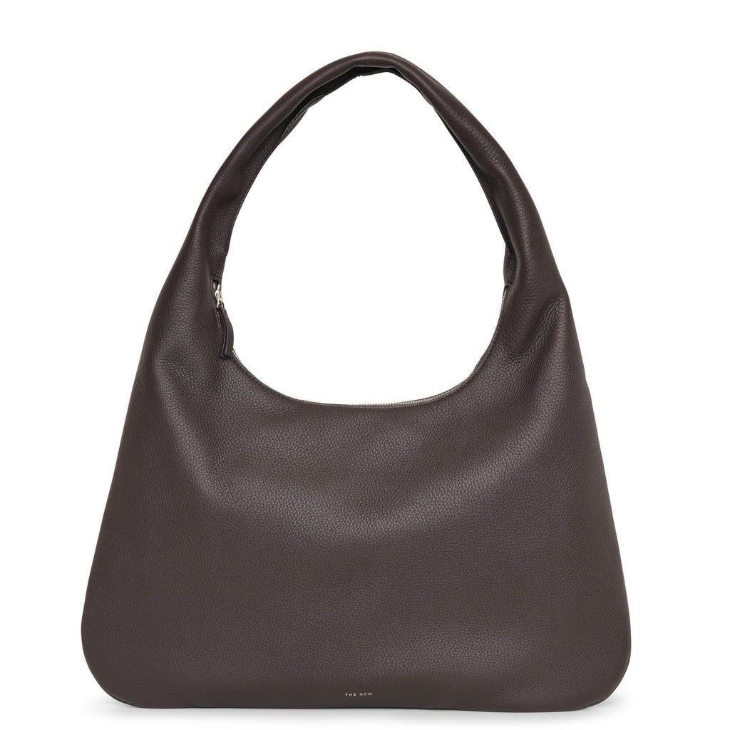Womens Medium Italian Leather Shoulder Bag Brown: 40734 01 14